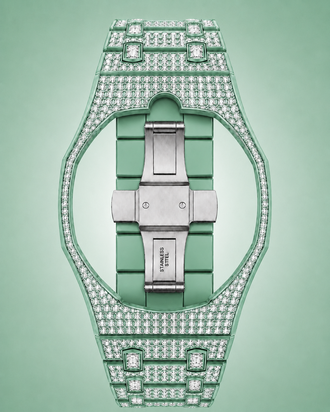 Bracelet Royal Pop en céramique strass - VERT HUIT
