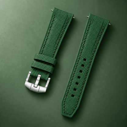Textured Strap for MoonSwatch — Forest Green