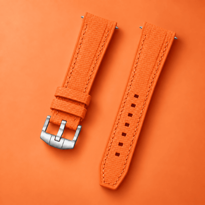Textured Strap for MoonSwatch — Orange