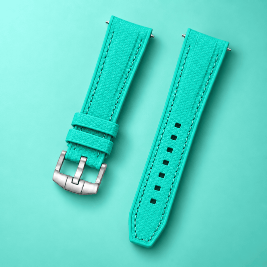 Textured Strap for MoonSwatch — Turquoise