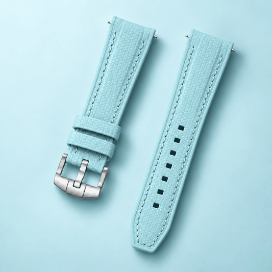 Textured Strap for MoonSwatch — Ice Blue