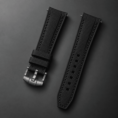 Textured Strap for MoonSwatch — Black