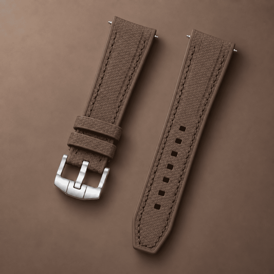 Textured Strap for MoonSwatch — Mocha Brown