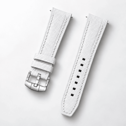 Textured Strap for MoonSwatch — White