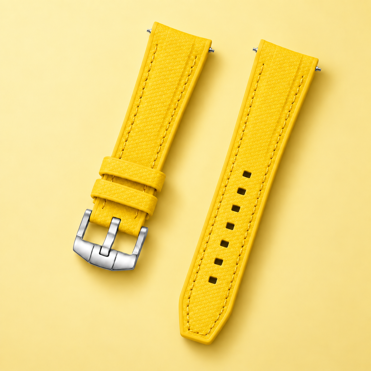 Textured Strap for MoonSwatch — Yellow