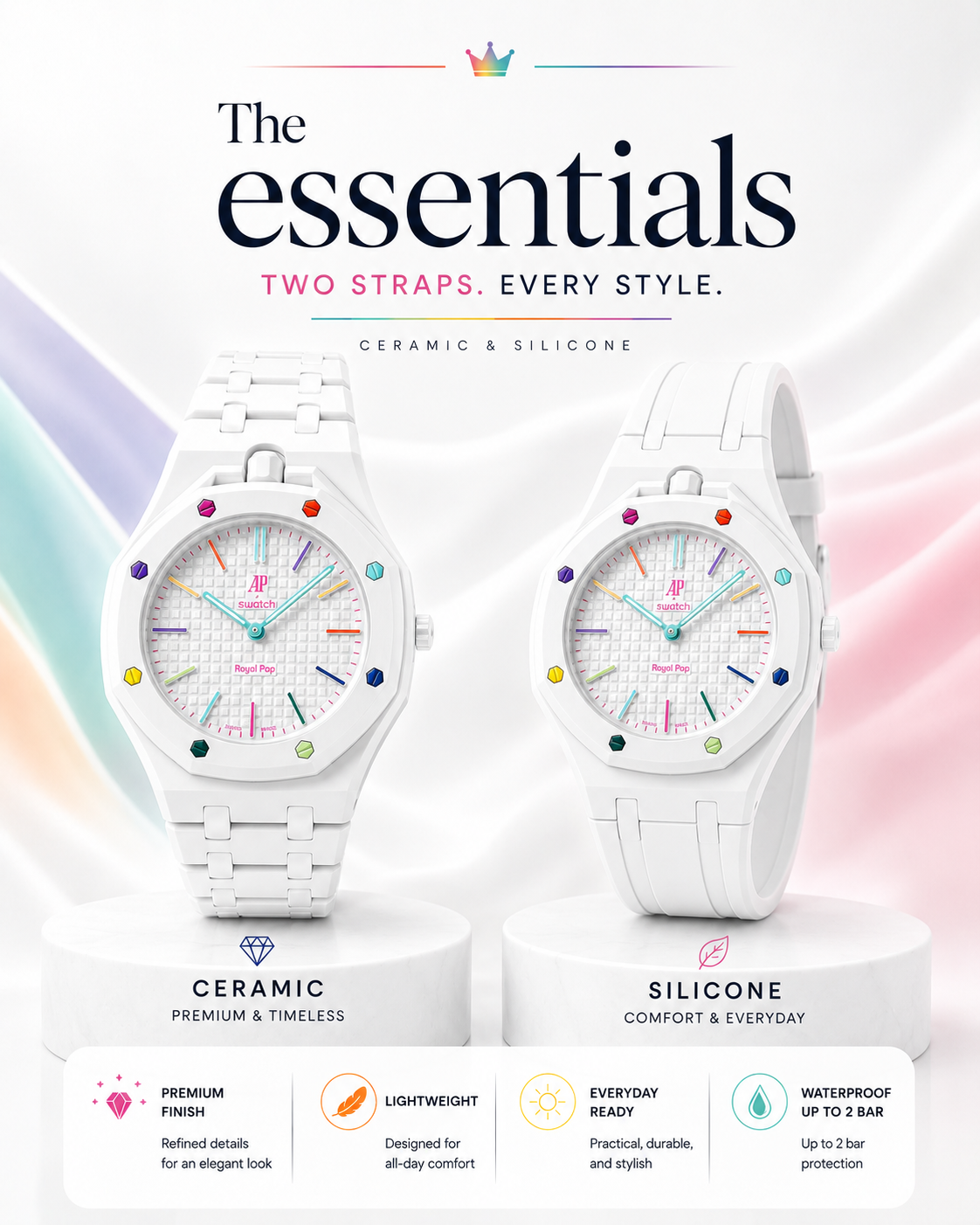 The essentials - Two straps. Every style.