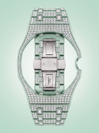 Bracelet Royal Pop en céramique et strass - BLEU HUIT