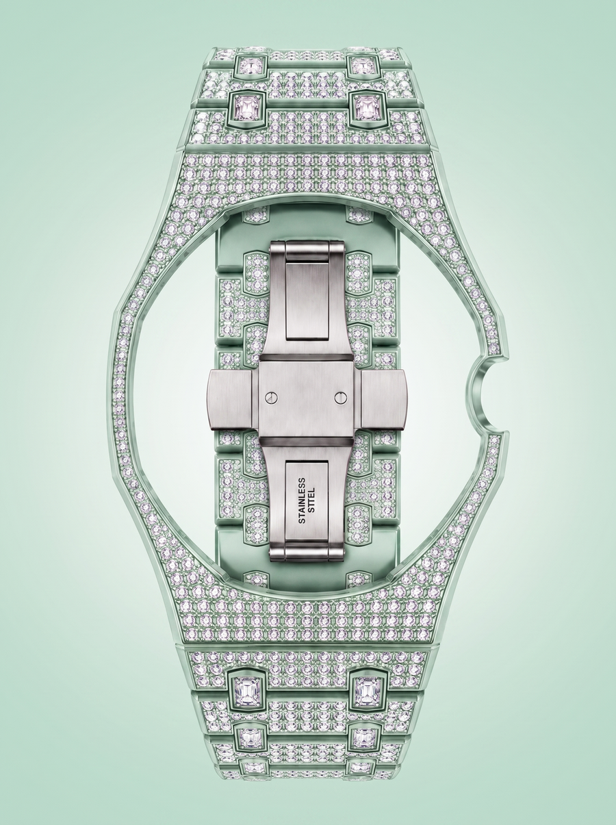 Bracelet Royal Pop en céramique et strass - BLEU HUIT